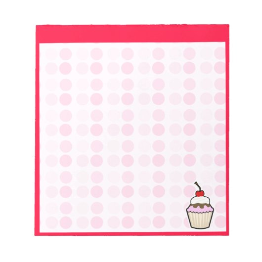 Niedlicher Cupcake Notizblock (Vorderseite)