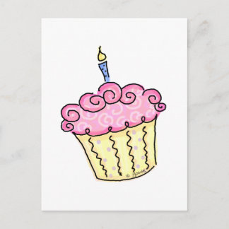 Niedlicher Cupcake Postkarte