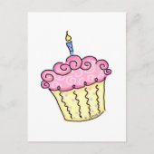 Niedlicher Cupcake Postkarte (Vorderseite)