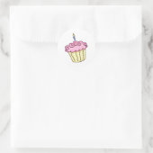 Niedlicher Cupcake Runder Aufkleber (Tasche)