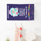 Niedlicher Cupcake und glückliche Eiscreme Geburts Banner (Insitu)