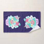 Niedlicher Cupcake und Happy Ice Creme Badhandtuch Set (Handtuch)