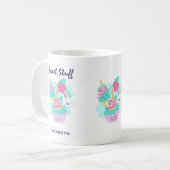 Niedlicher Cupcake und Happy Ice Creme Kaffeetasse (Vorderseite Links)