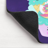 Niedlicher Cupcake und Happy Ice Creme Mousepad (Ecke)