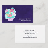 Niedlicher Cupcake und Happy Ice Creme Visitenkarte (Vorne/Hinten)