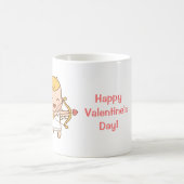 Niedlicher Cupid Bow Shoots Liebe Arrow Valentinst Kaffeetasse (Mittel)