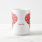 Niedlicher Cupid mit Bogen und Pfeil Kaffeetasse (Mittel)