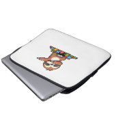 Niedlicher Dabbing Faultier Autismus Bewusstsein A Laptopschutzhülle (Vorne Knopf)