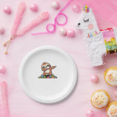 Niedlicher Dabbing Faultier Autismus Bewusstsein A Pappteller (Party)