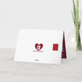 Niedlicher Dachshund-Jagdhund des Valentines Feiertagskarte (Rückseite)