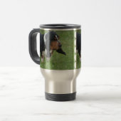 Niedlicher Dachshund-Jagdhund Reisebecher (Vorderseite Links)