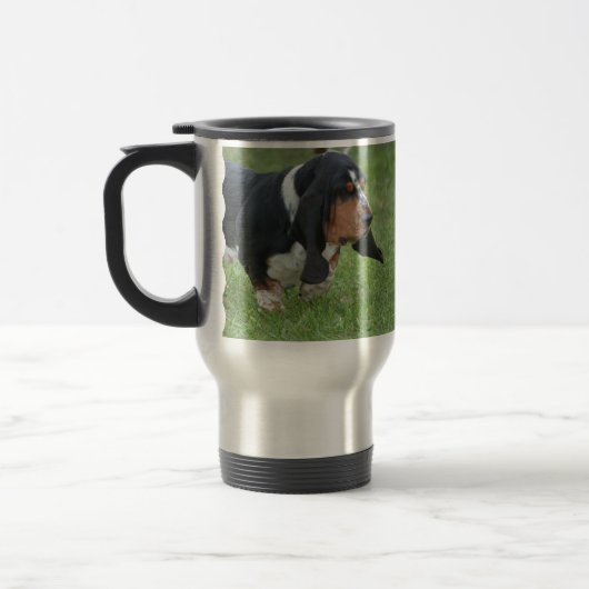 Niedlicher Dachshund-Jagdhund Reisebecher (Links)
