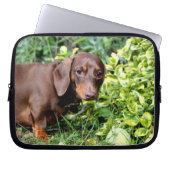 niedlicher Dackellaptopkasten Laptopschutzhülle (Vorderseite)