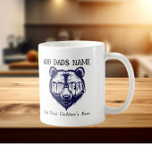 Niedlicher DADDY BEAR Blue auf White PERSONALIZE Kaffeetasse
