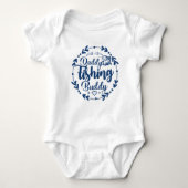 Niedlicher Daddy | Blue Unisex Baby Strampler (Vorderseite)