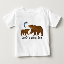 Niedlicher Daddy's Little Cub Baby T - Shirt