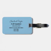 Niedlicher Daisy Floral Charm Benutzerdefinierter Gepäckanhänger (Rückseite horizontal)