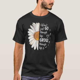 Niedlicher Daisy geht nicht Motivierend durch das  T-Shirt