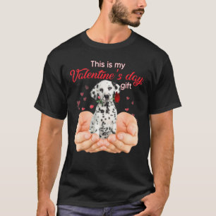 Niedlicher Dalmatiner Das ist mein Valentinstag Pa T-Shirt