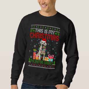 Niedlicher Dalmatiner, das ist mein Weihnachtsbuma Sweatshirt