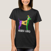 Niedlicher Dalmatiner Dog Lover Mardi Gras Party J T-Shirt (Vorderseite)