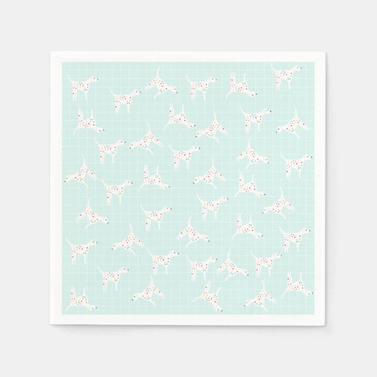 Niedlicher Dalmatiner Dog Paper Napkins Serviette (Vorderseite)