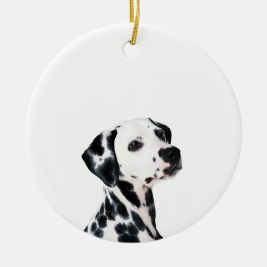 Niedlicher Dalmatiner Keramik Ornament (Vorne)