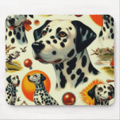 Niedlicher Dalmatiner nahtlos Mousepad (Vorne)