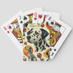 Niedlicher Dalmatiner nahtlos Spielkarten