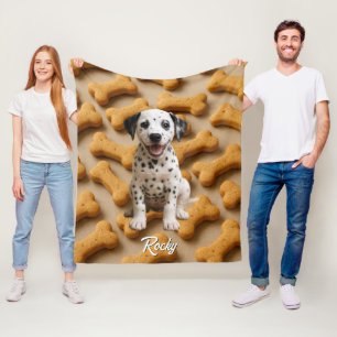 Niedlicher Dalmatiner Personalisiert Blanket Fleecedecke