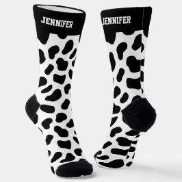 Niedlicher Dalmatiner-Spot-Muster Hund Lover Socken