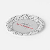 Niedlicher Dalmatiner Spots Kinderdusche Pappteller (Schrägansicht)