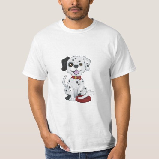 Niedlicher Dalmatiner T-Shirt (Vorderseite)