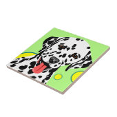 Niedlicher Dalmatiner Welpe Fliese (Seite)