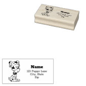Niedlicher Dalmatiner Welpe Gummistempel (Stempel)