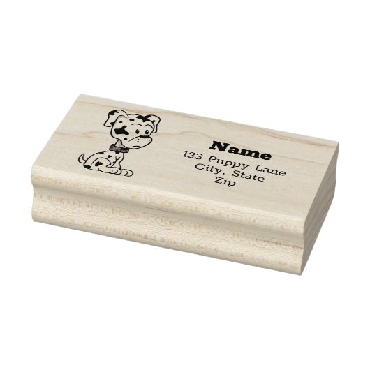 Niedlicher Dalmatiner Welpe Gummistempel (Stempel)