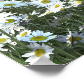 Niedlicher Dalmatiner Welpe in Daisies Poster (Ecke)