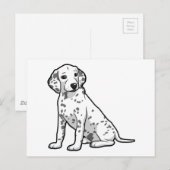 Niedlicher Dalmatiner Welpe Postkarte (Vorne/Hinten)