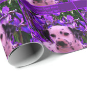 Niedlicher Dalmatiner Welpen Hunde Kunst Personali Geschenkpapier (Rolleneckpunkt)