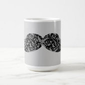 niedlicher Damastschnurrbart Kaffeetasse (Mittel)