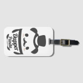 Niedlicher Dapper Panda mit Top Hat Gepäckanhänger (Vorderseite (Horizontal))