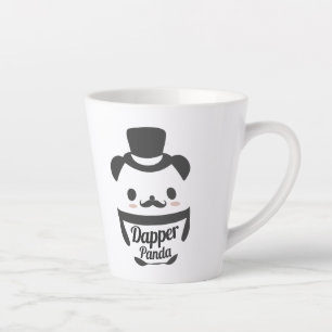 Niedlicher Dapper Panda mit Top Hat Milchtasse