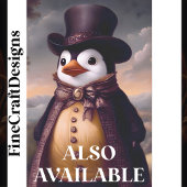 Niedlicher Dapper Pinguin, Coat & Top Hat BG9 Deco Seidenpapier