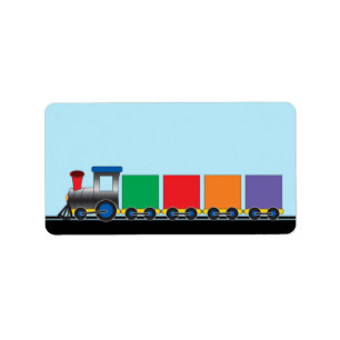 Niedlicher das Choo Choo des Kindes Zug Adressaufkleber