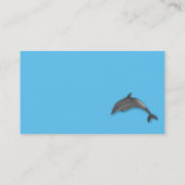 Niedlicher Delfin - Schwimmlehrer Visitenkarte (Rückseite)