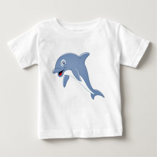 Niedlicher Delphin Baby T-shirt (Vorderseite)
