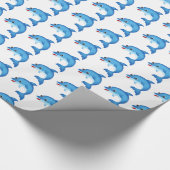 Niedlicher Delphin Geschenkpapier (Ecke)