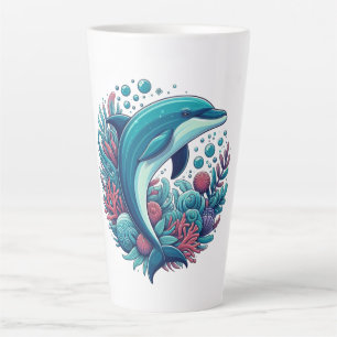 Niedlicher Delphin, Küstendelphin/Seeschifffahrt Milchtasse
