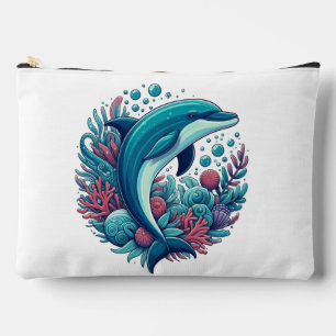 Niedlicher Delphin, Küstendelphin/Seeschifffahrt Zubehörtasche