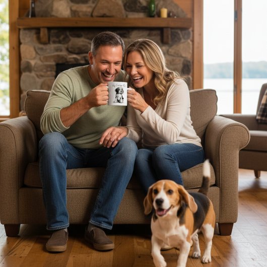 Niedlicher, der Kaffeemaschinen und Browns Beagle  Kaffeetasse
